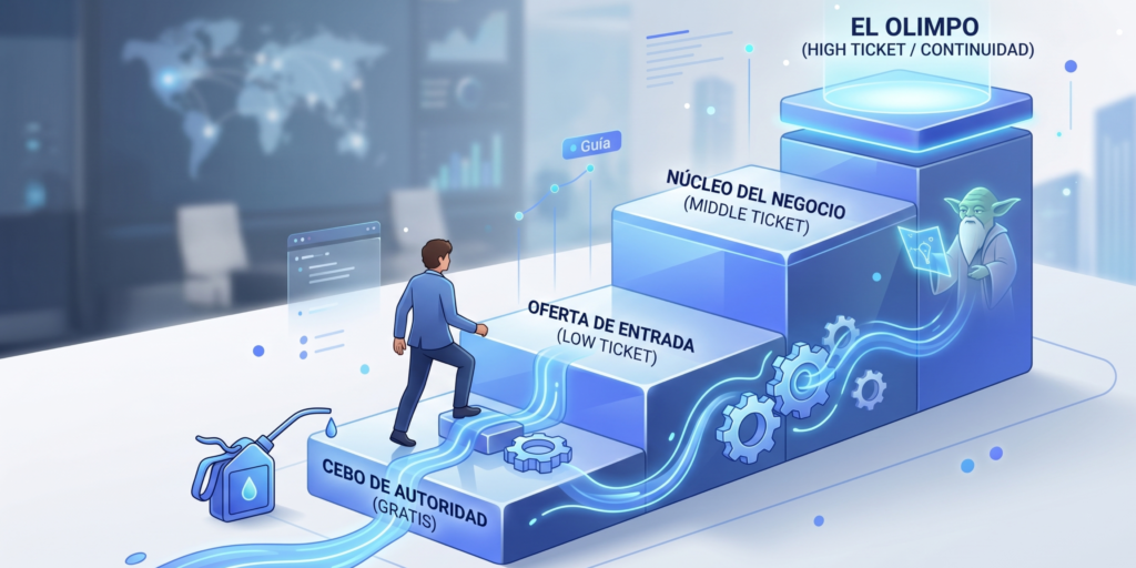 como construir una escalera de oferta que favorezca el cierre de ventas
