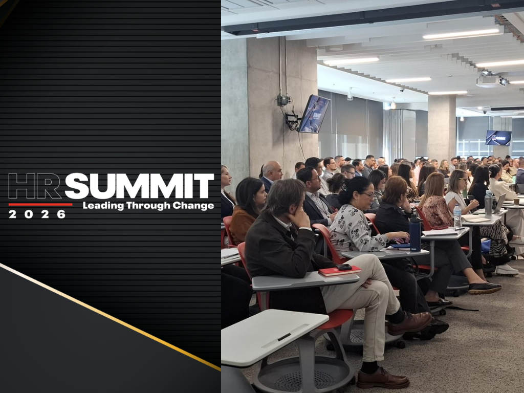 Elvia Zacher en HR Summit 2026 explicando el simulador de rentabilidad en RRHH