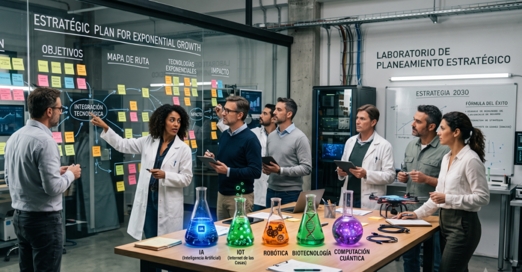 plan estrategico con tecnología como centro